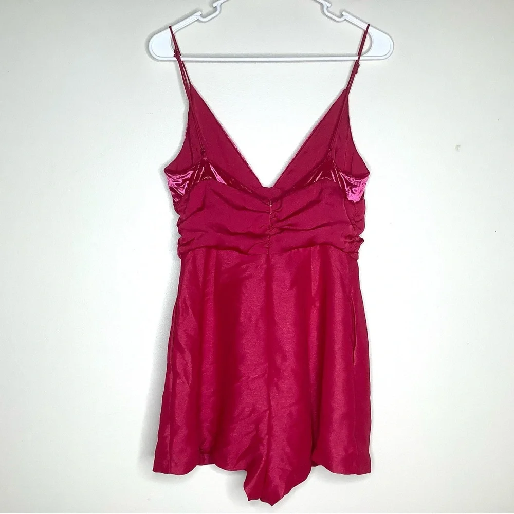< Free People Skylie Saylor Romper In Pink > - Picture 5 of 8